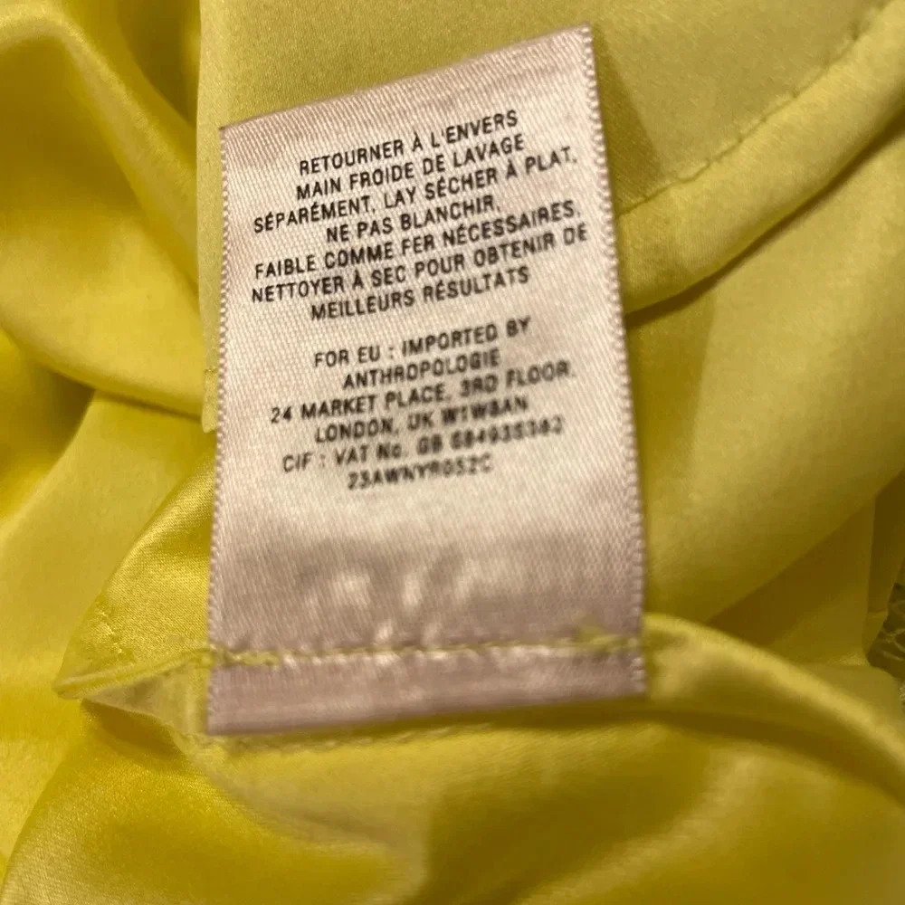 MAEVE by ANTHROPOLOGIE NWOT Lawn Party‎ Skirt in Yellow - Picture 7 of 8